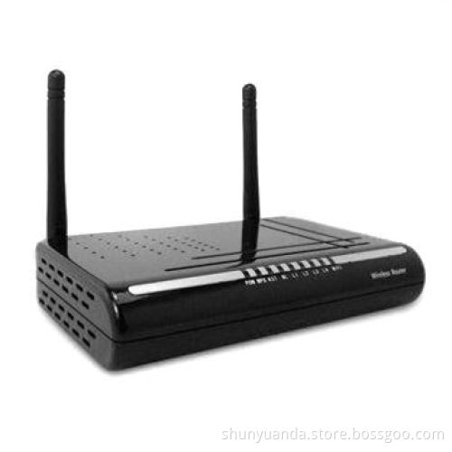 Four LAN Ports Wireless Modem Router with 12V AC at 1,200mAh Output Voltage and 150Mbps Capacity